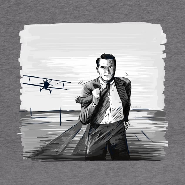 North by Northwest by Alfred Hitchcock Illustration by burrotees